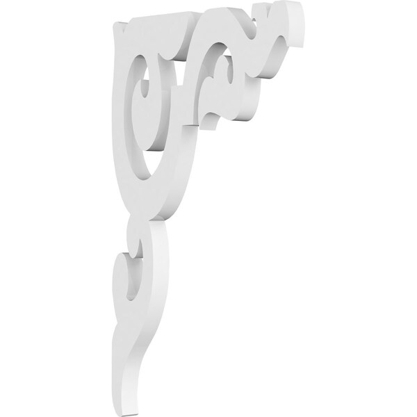 Ekena Millwork Rotherham Architectural Grade PVC Bracket , 5/8"W X 6 1/2"D X 11"H BKTP01X06X11RO - main
